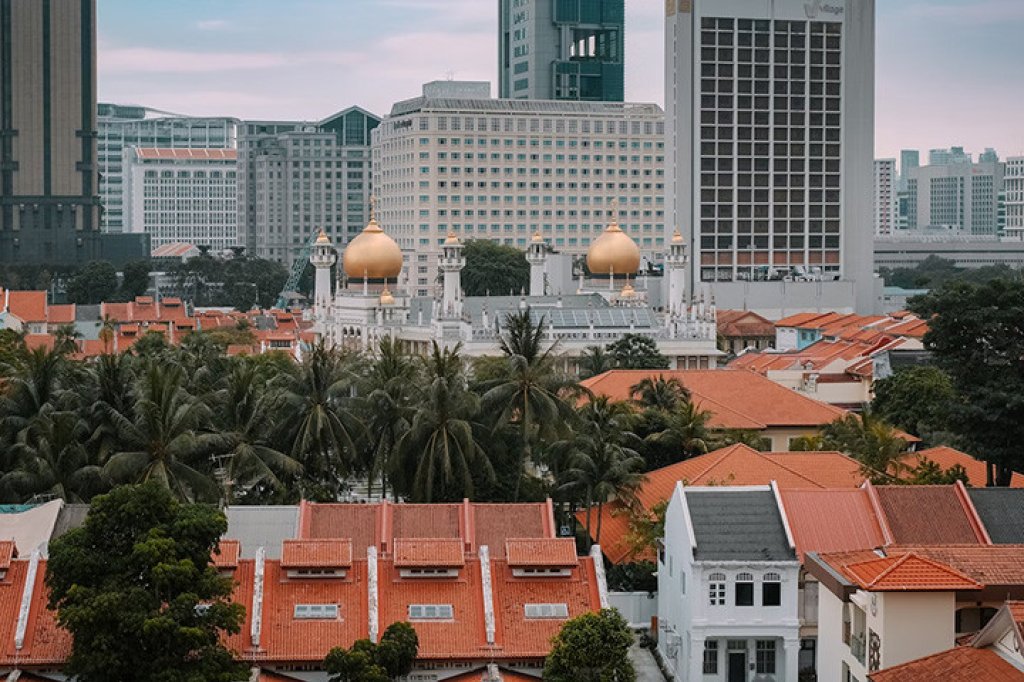 Kampong Glam Neighborhood, Singapore.